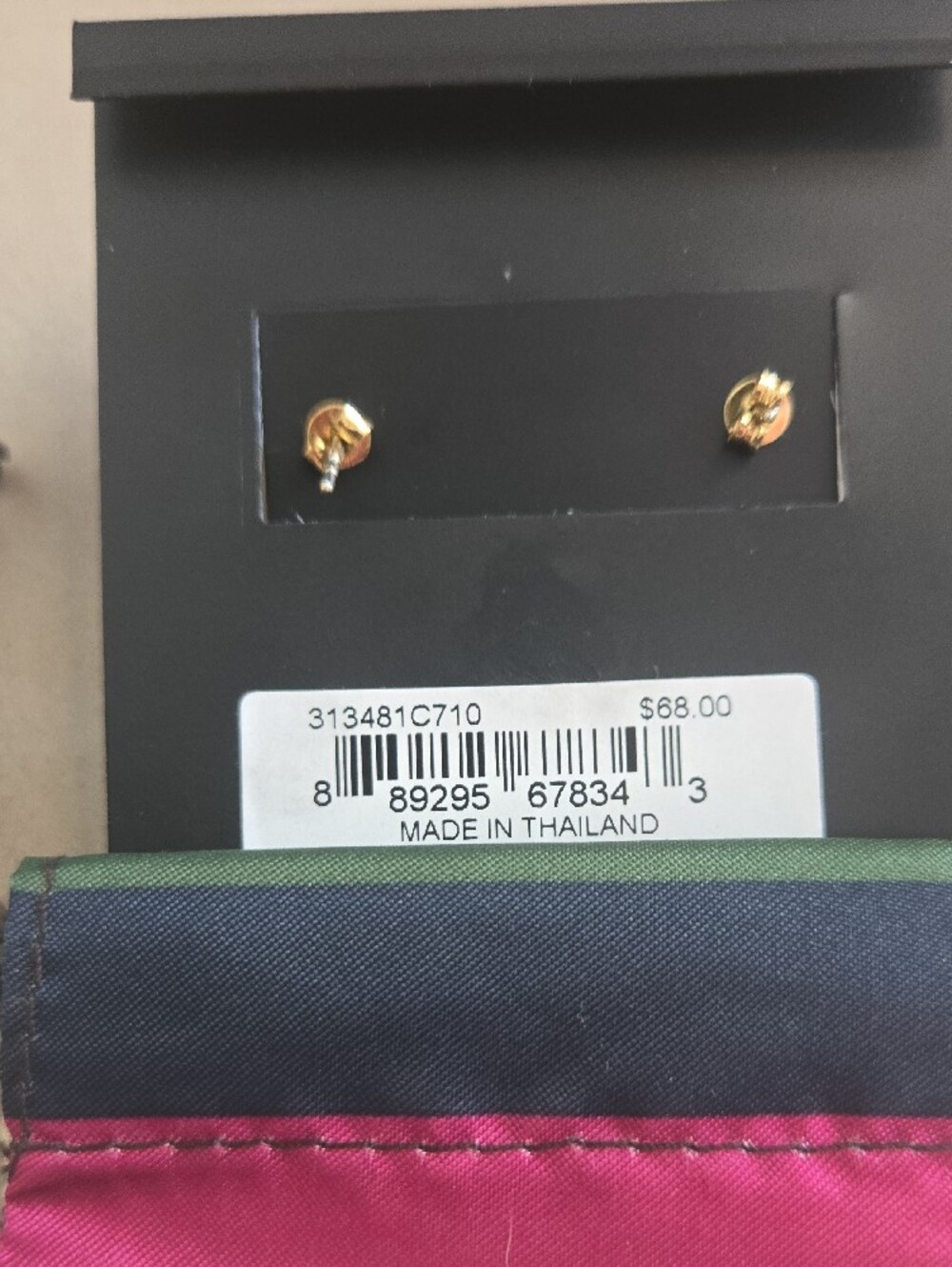 Coach Gold Hoop Logo Horse And Carriage Earrings - Picture 7 of 7